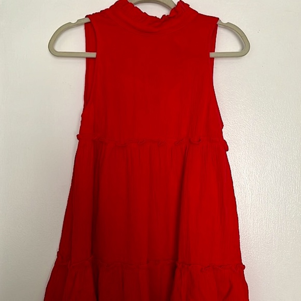 Tuckernuck Red Lightweight Gauze Dress
